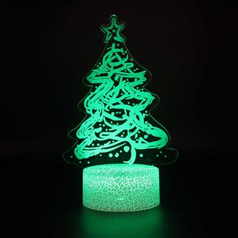 Lâmpada 3D HSMY | Infantil | Multicolorido com Controlo Remoto | Natal | 658 - 1