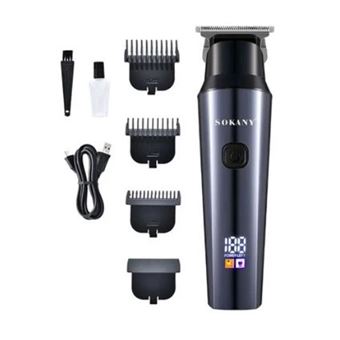 Máquina de Cortar Cabelo e Barba Wireless Sokany SK-16047 | Cinzento - 1