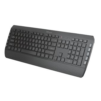 Teclado Wireless + Rato Trust Tecla-2 | Idioma: Inglês US | Preto - 1