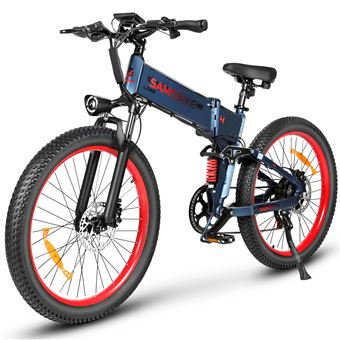 Bicicleta Elétrica Dobrável SAMEBIKE LO26-Plus | 1000W 48V 15Ah | Azul - 1