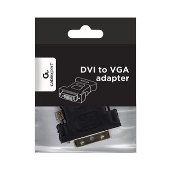 Adaptador para Cabos Gembird A-DVI-VGA-BK | Metálico - 1