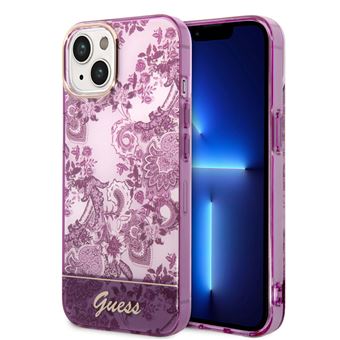 Capa Traseira Guess Hard para iPhone 14 plus | Fuchsia Porcelain Collection - 1
