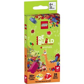 Lego Books Rebuild Activity Cards Animals With Over 30 Activity Cards And 25 Lego Elements - 1