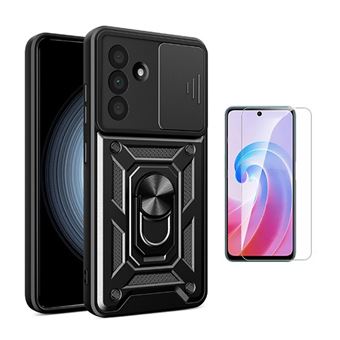 Kit Vidro Clearglass + Capa Magnetic Slide Window Phonecare para Samsung Galaxy A56 | Preto - 1