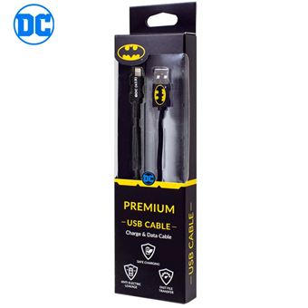 Cabo USB Licenciado DC Batman Lightning iPhone 6 / 7 / 8 / X / XR