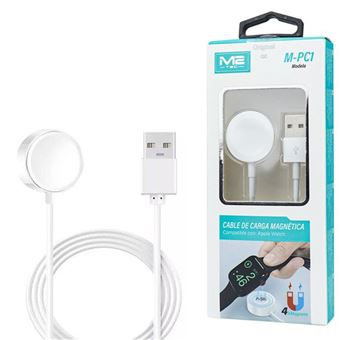 Cabo de Carga Magnético M2 TEC M-PC1 | Compatível com Apple Watch | 1 m - Branco - 1