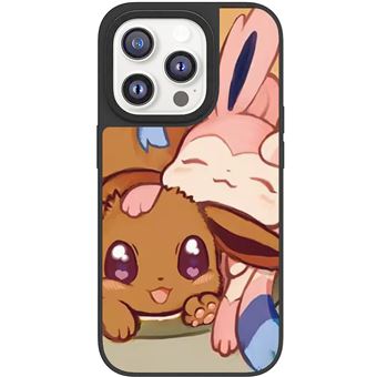 Capa de silicone com MagSafe Nizzoe | para iPhone 15 PRO | Pokémon Eevee - 1