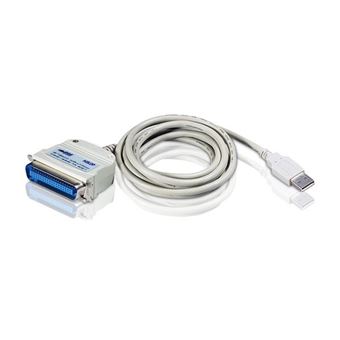 Cabo Paralelo ATEN Adaptador de Impressora USB para IEEE1284 (1,8 m) | Branco - 1