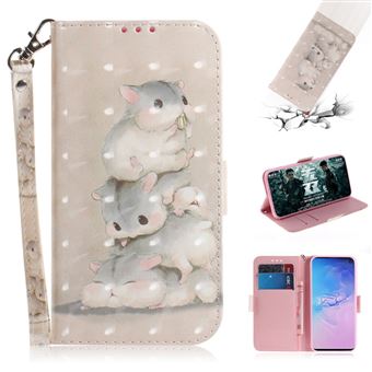 Capa Magunivers PU padrão de impressão spot decor padrão do mouse para Samsung Galaxy S10