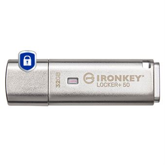 Unidade de Memória Usb Kingston Technology IronKey Locker+ 50 | Prateado - 1