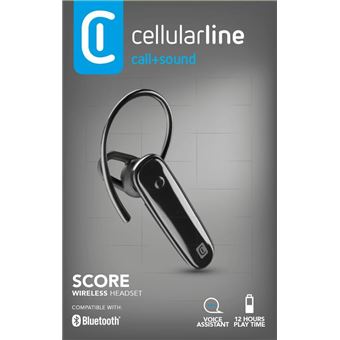 Auricular Bluetooth Cellularline 8018080440472 | Preto - 1