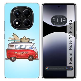 Capa TUMUNDOSMARTPHONE de silicone para Xiaomi Redmi Note 14 Pro 4G Van Desenhos de design - 1