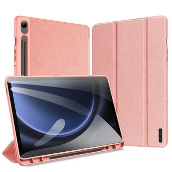 Capa DUX DUCIS para Samsung Galaxy Tab S10 FE em PU com Suporte e Porta-Lápis– Rosa - 1