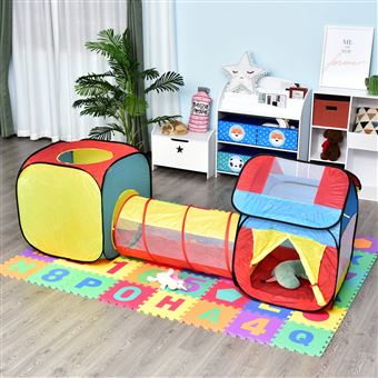 Tenda de Atividades Infantil HOMCOM 3 em 1 Poliéster