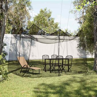 Mosquiteiro para Exterior vidaXL | Malha 220 | 300x300x250 cm | Preto - 1