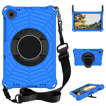 Capa e TPU Textura de teia de aranha, à Prova de Choque, com Suporte e Alça de ombro Azul Magunivers para Lenovo Tab M10 FHD Plus/2nd Gen TB-X606 10.3 inch - 1