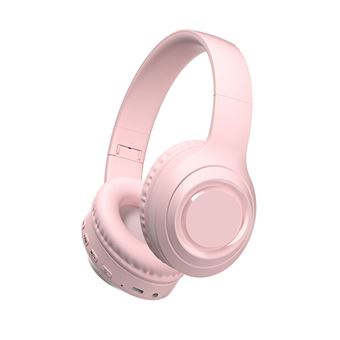 Auscultadores Bluetooth DUDAO V9 HIFI com redução do ruído | On Ear | Microfone | Rosa - 1