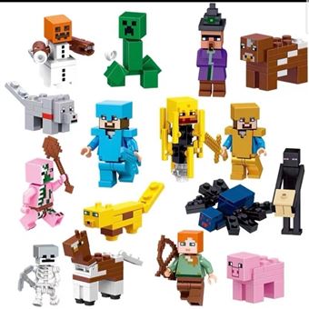 Figura Good Deal Minecraft | Conjunto de 16 Peças | 3-7 cm - 1