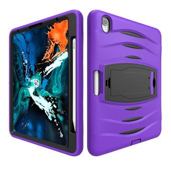 Capa Magunivers para Apple Ipad Pro 11 Pouces (2018) e TPU Multi-Função com Slot de Suporte e Caneta Roxo - 1