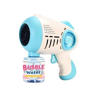 Pistola de Bolhas de Sabão Elétrica Goeik com Emissor de Luz e Garrafa Reutilizável - Azul - 1