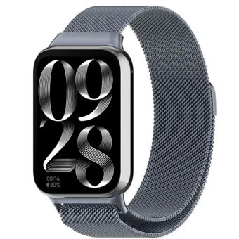 Bracelete em Malha de Aço Flexível Antiimpacto para Xiaomi Band 8 Pro | Cinzento espacial - 1