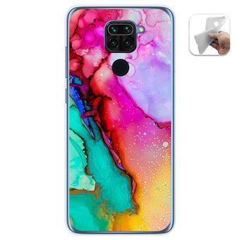 Capa Tumundosmartphone Gel TPU para Xiaomi Redmi Note 9 design de mármore 15 desenhos - 1