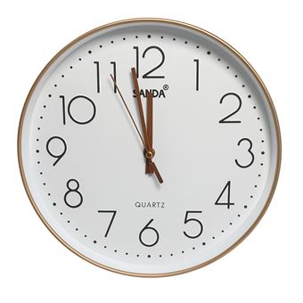 Relógio de Parede em Formato Circular SANDA SD-4158 | Branco - 1