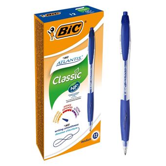 Esferográfica BIC Atlantis Classic | Azul, Transparente - 1