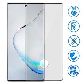 Vidro Temperado Avizar para Samsung Galaxy Note 10 Bordas Pretas