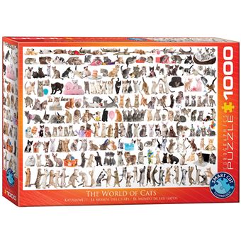 Puzzle Eurographics O Mundo dos Gatos - The World of Cats | 1000 Peças - 1