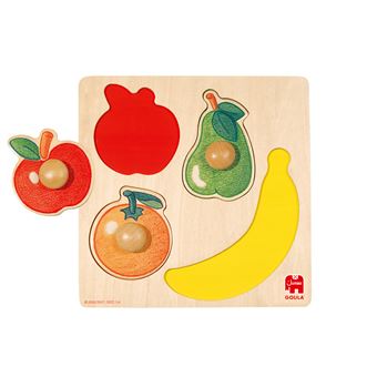 Puzzle de Encaixe Jumbo Goula No License - Fruits  | 4 Peças - 1