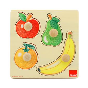 Puzzle de Encaixe Jumbo Goula No License - Fruits  | 4 Peças - 1