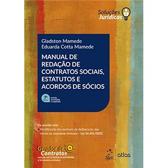 Manual De Redação De Contratos Sociais, Estatutos E Acordos De Sócios - 1