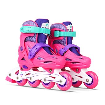 Patins em linha OLSSON LITE SALLY | Tamanho Ajustável (32-35) | 608Z | Rosa - 1