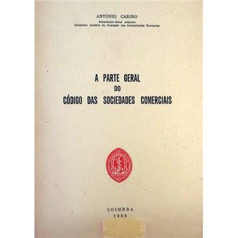 A parte geral do código das sociedades comerciais. - 1