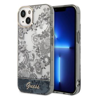 Capa Traseira Guess Hard para iPhone 14 plus | Porcelain Collection Grey - 1