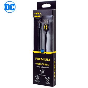 Cabo USB Licenciado DC Batman Universal Micro-USB