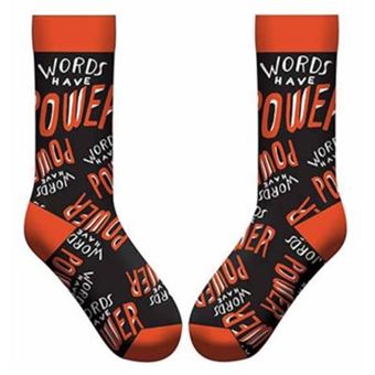 Words Have Power Socks by Gibbs Smith Publisher - 1