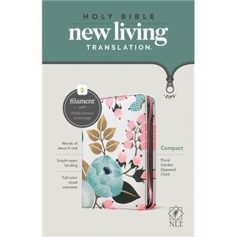 Nlt Compact Zipper Bible Filament Enabled Edition Floral By Edited By Tyndale - 1