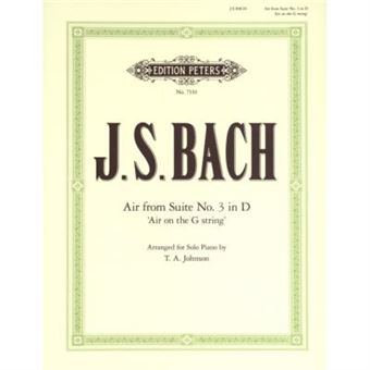 Partitions classique EDITION PETERS BACH JOHANN SEBASTIAN - AIR ON THE G STRING - PIANO Piano - 1