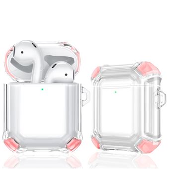 Capa e TPU cor de contraste, rosa Magunivers para AirPods with Wireless Charging Case (2019)/AirPods with Charging Case (2019)/(2016) - 1