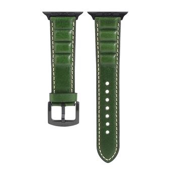 Bracelete de Couro HSMY Durável para Apple Watch Series 6/ SE/ 5/ 4 | 40 mm - Verde - 1
