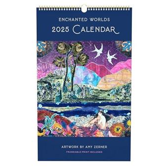 2025 Enchanted Worlds Poster Wall Calendar - 1