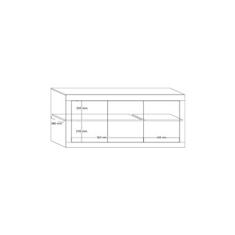 Aparador Vente Unique COMETE com 3 portas | Branco Lacado - 1