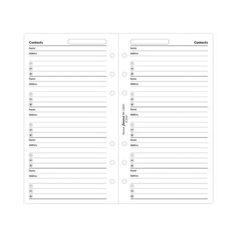 Recarga Personal Filofax Contatos | 20 Folhas | 80Gr - Branco 130201 - 1