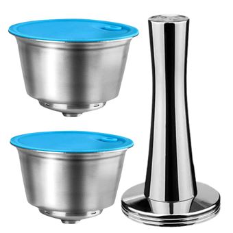 Pack 2 Cápsulas reutilizáveis em aço inox e compactador Antiimpacto para Nescafé Dolce Gusto Genio S Plus Touch - 1