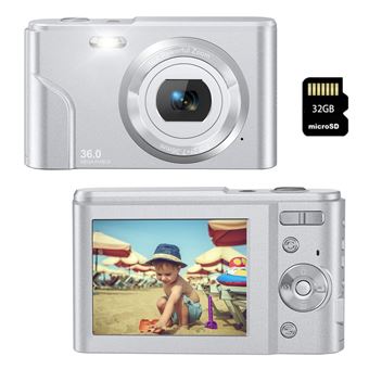 Câmara Compacta Digital LKC DC311AF 48MP | Resolução HD | Tela de 2, 4'' | 32GB - Prata - 1