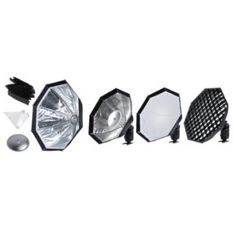 Acessório para Flash de Estúdio Fotográfico Godox AD-S7 | Prateado, Branco - 1