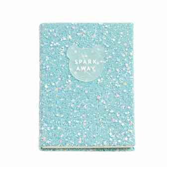 Caderno Glitter A6 Liso Miquelrius Keep It Shiny | 96 Folhas | Azul - 1
