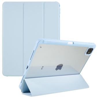Capa PU + TPU à prova de queda, à prova de choque com suporte dobrável em três partes Magunivers para iPad Pro 12.9 (2018)/(2020)/(2021)/(2022) - azul claro - 1
